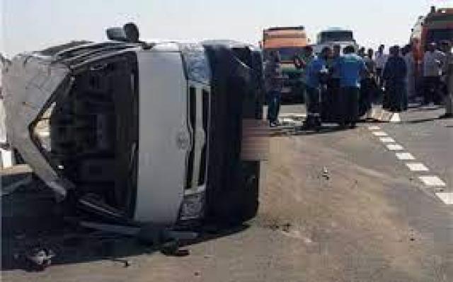إصابة 6 أشخاص بكسور وجروح إثر وقوع حادث سير في البحيرة