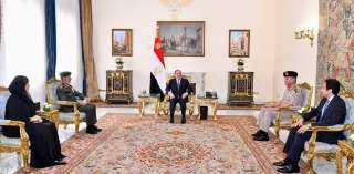 الرئيس السيسي يستقبل رئيس أركان...
