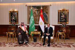 الرئيس السيسي يستقبل ولي العهد...