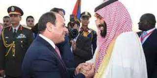 الرئيس السيسي يودع ولى العهد...