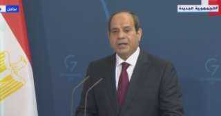 الرئيس السيسي: تغير المناخ يمثل...