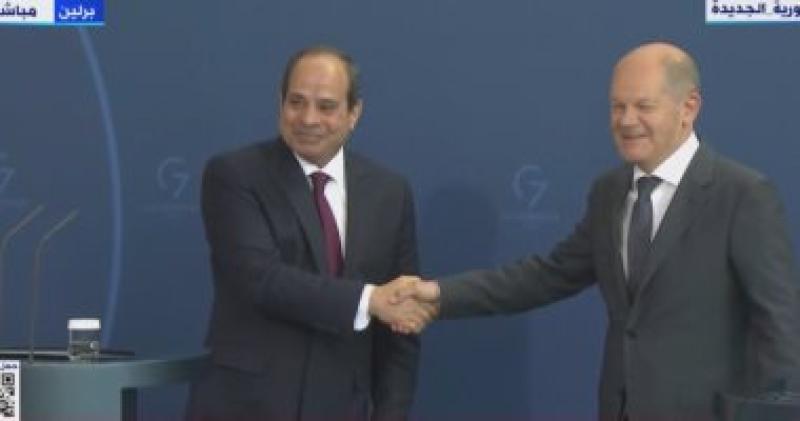 المستشار الألماني والرئيس السيسي