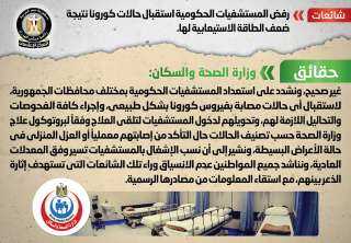 الحكومة تنفى رفض المستشفيات الحكومية...