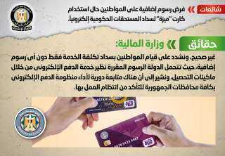 الحكومة تنفى فرض رسوم إضافية...