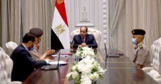الرئيس السيسي يستعرض الموقف التنفيذى...
