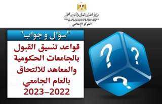 قواعد تنسيق القبول بالجامعات الحكومية...