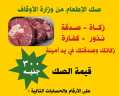 الأوقاف: توزيع 20  طن...