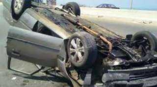 إصابة 4 أشخاص فى حادث...