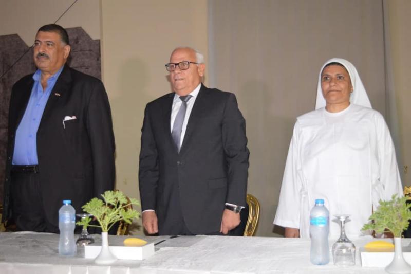 محافظ بورسعيد يشهد حفل تكريم أوائل المرحلة الإعدادية بمدرسة الفرنسيسكان