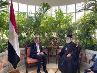 السفير المصري في أثينا يستقبل...