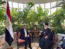 السفير المصري في أثينا يستقبل...