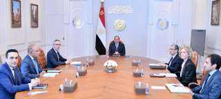السيسي يستقبل الرئيس التنفيذي لشركة...