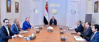 الرئيس السيسى يستقبل رئيس شركة...