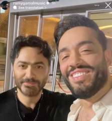 بالصور.. رامي جمال يعبر عن...