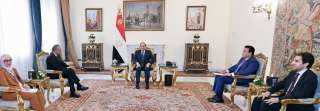 الرئيس السيسى يستقبل المدير العام...