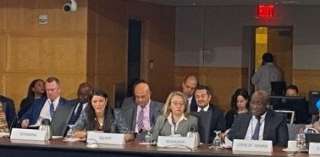 رانيا المشاط ومحافظ مصر لدى...