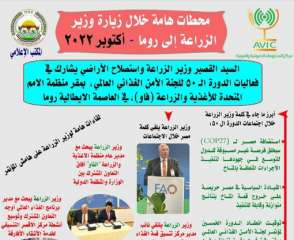 ”الزراعة” تنشر انفوجراف يستعرض محطات...