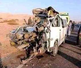 إصابة 4 أشخاص فى حادث...