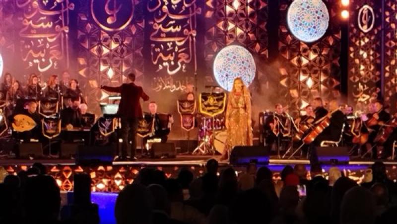 نادية مصطفى تتألق بمهرجان الموسيقي العربية