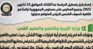 الحكومة تنفى تعطيل الدراسة غدا...