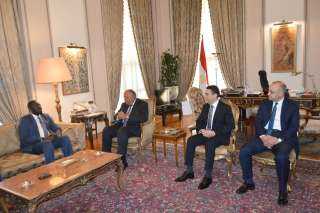 سامح شكري يستقبل وزير الخارجية...