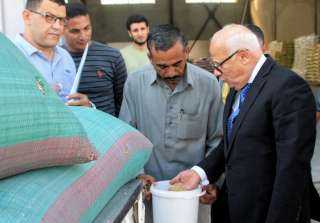 محافظ بورسعيد يتفقد مضرب الأرز...