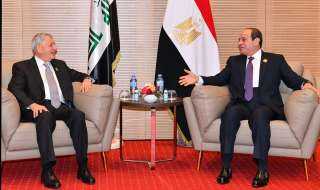 الرئيس السيسي يلتقى نظيرة العراقى...