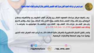خبير فرنسى فى جراحات العمود...