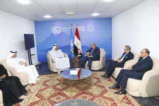 سامح شكري يستقبل وزير الصناعة...