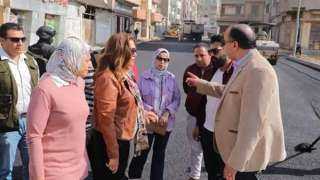 محافظ دمياط تتفقد أعمال الرصف...