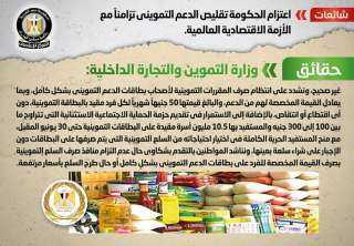 الحكومة تنفى تقليص الدعم التمويني...