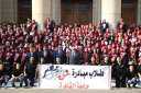 طلاب جامعة القاهرة يحتشدون من...