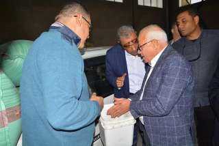 محافظ بورسعيد يتفقد مضرب الأرز...