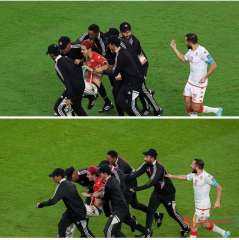 شاهد.. رد فعل نجم منتخب...