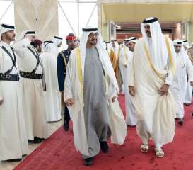 محمد بن زايد يصل قطر.....