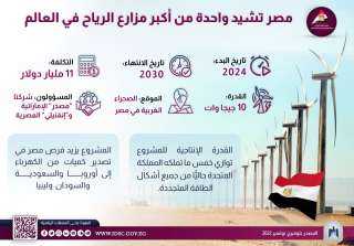 معلومات الوزراء: مصر تشيد واحدة...