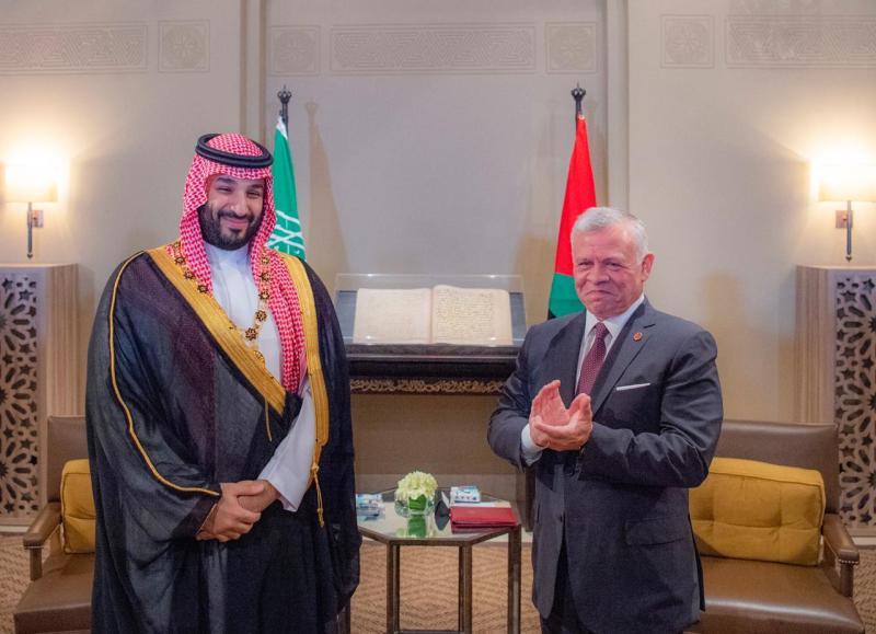 رئيس وزراء الأردن وولي العهد السعودي
