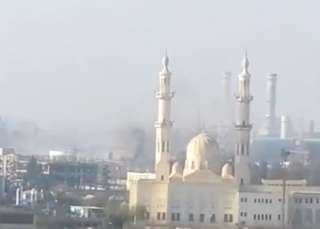انفجار بمحطة كهرباء طلخا بالدقهلية...