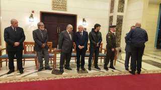 محافظ بورسعيد يتلقى عزاء اللواء...