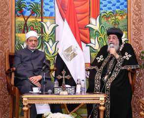 البابا تواضروس يستقبل فضيلة شيخ...