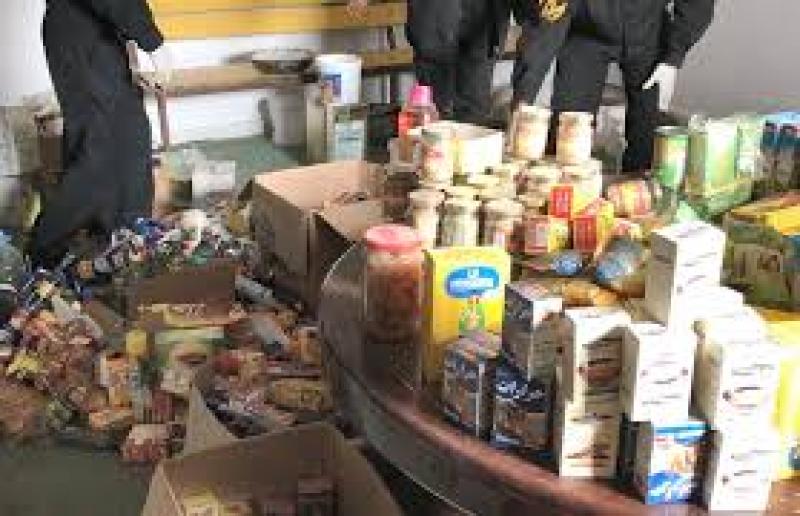 التحفظ على سلع غذائية في الإسكندرية