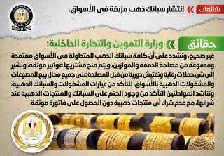 الحكومة تنفى انتشار سبائك ذهب...