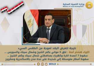 وزير التنمية المحلية: غلق 3...