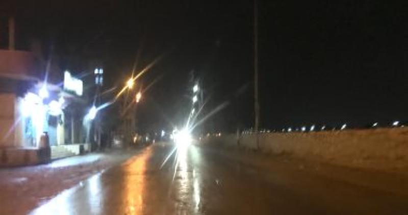 هطول أمطار متوسطة على شمال سيناء