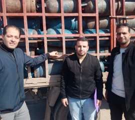 ضبط مستودع غاز بكفر الدوار...