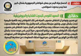 الحكومة تنفى انحسار مياه البحر...
