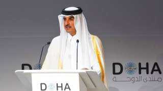 أمير قطر يهنئ ملك السعودية...