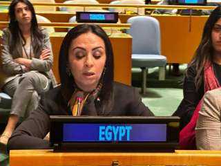 مايا مرسى تلقى كلمة مصر...