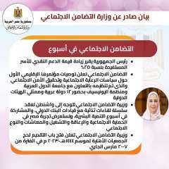بالإنفوجراف والفيديو .. التضامن الاجتماعي...