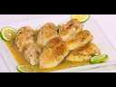 صدور الدجاج بالليمون والثوم